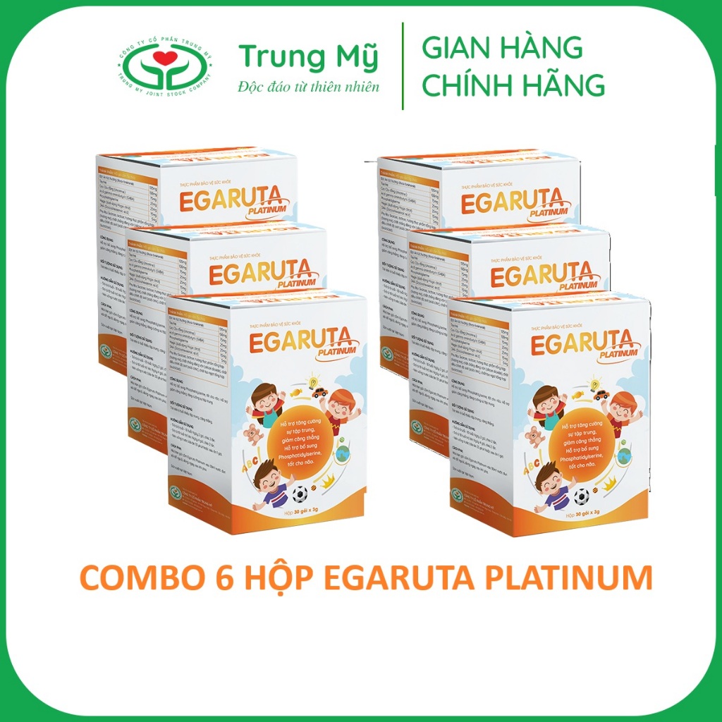 ✔️️️ [Tặng cẩm nang] Combo 6 hộp Egaruta Platinum giúp trẻ học tốt, cải thiện ghi nhớ, tăng tập trun