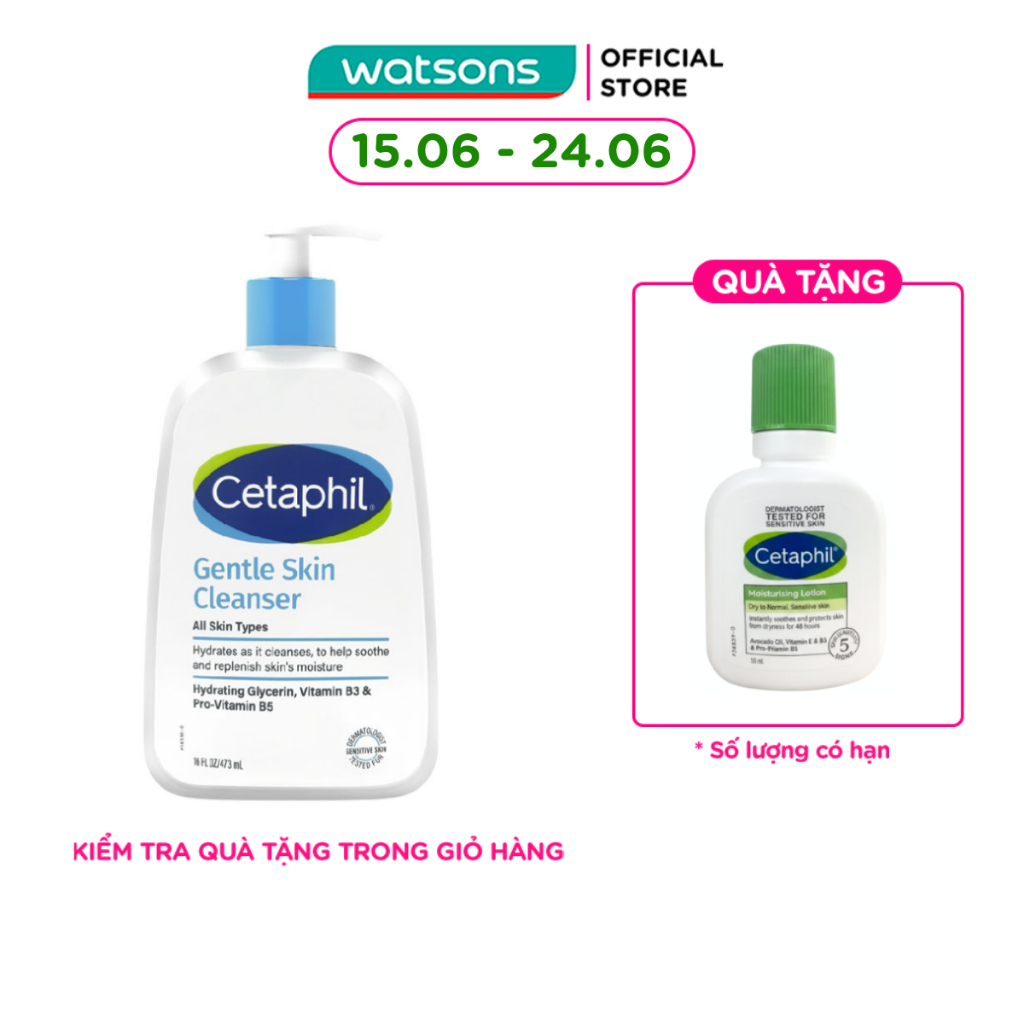 Sữa Rửa Mặt Cetaphil Gentle Skin Cleanser 473ml