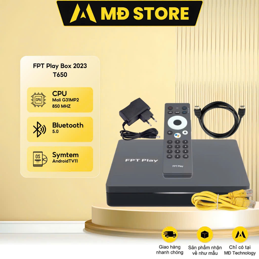 FPT Play box P650 - Xem truyền hình, bóng đá, Youtube trọn đời