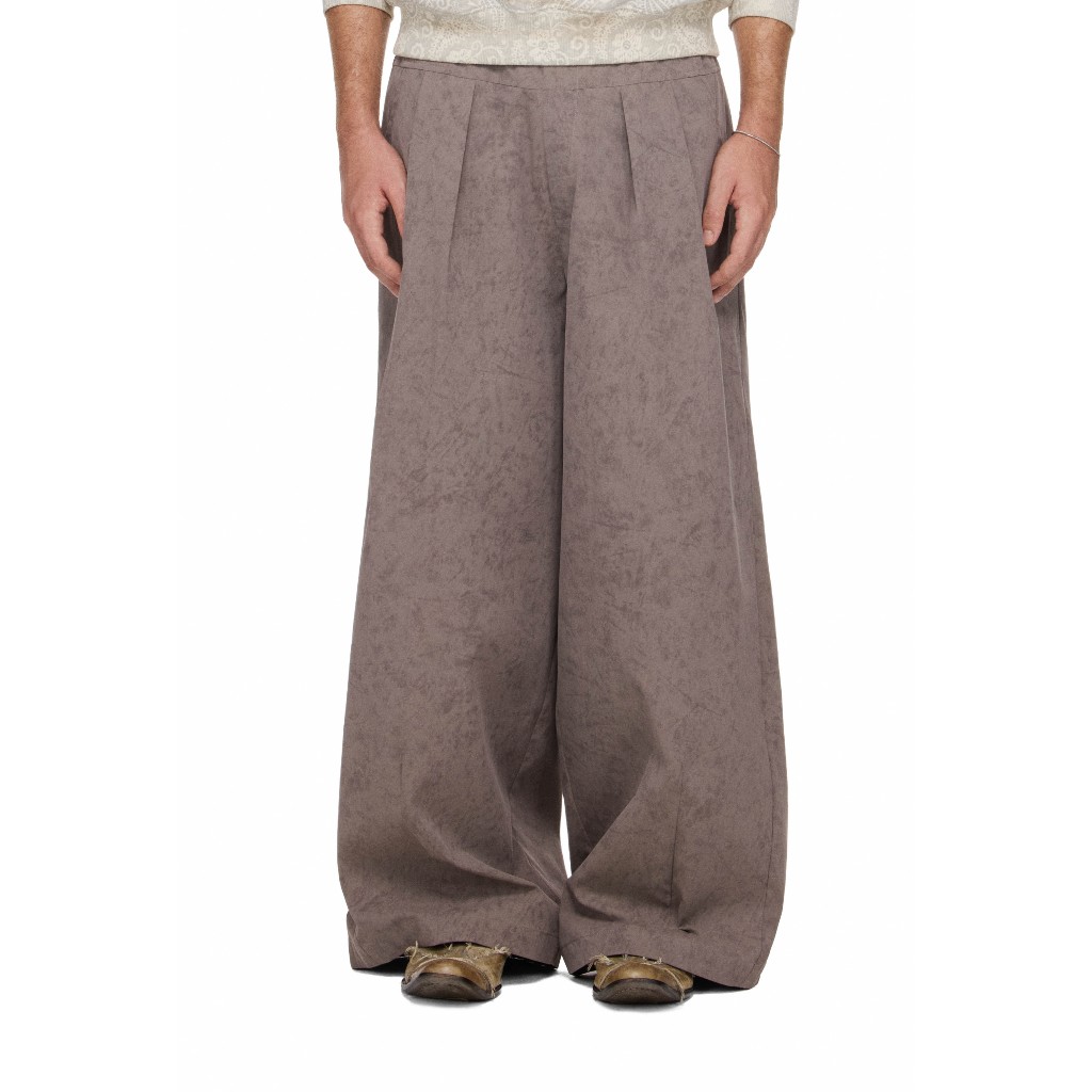 Quần Ống Rộng Xếp Ly Nam Màu Raven - BEUTER® MS PLEATED WIDE-LEG PANTS - RAVEN