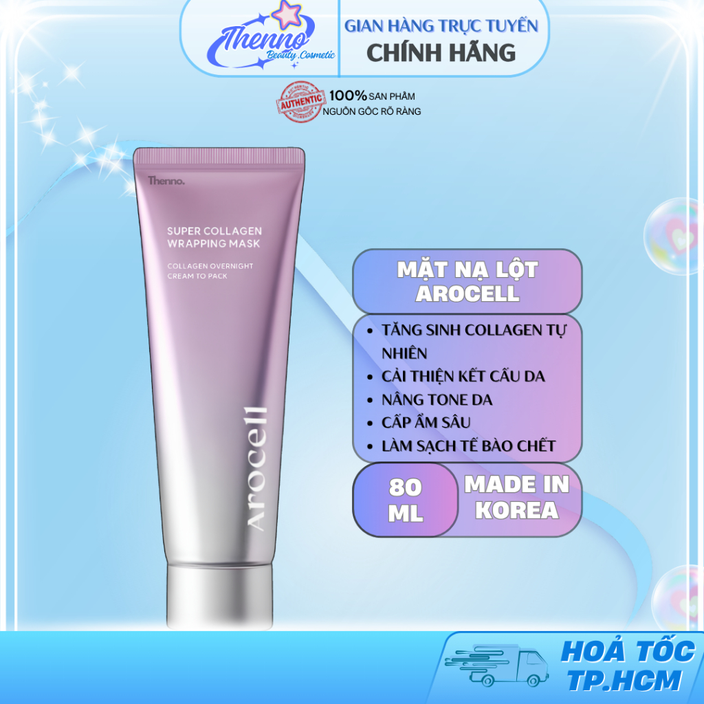 Mặt Nạ Lột Arocell Cấp Ẩm Làm Sạch Tế Bào Chết Super Collagen Wrapping Mask 80ml