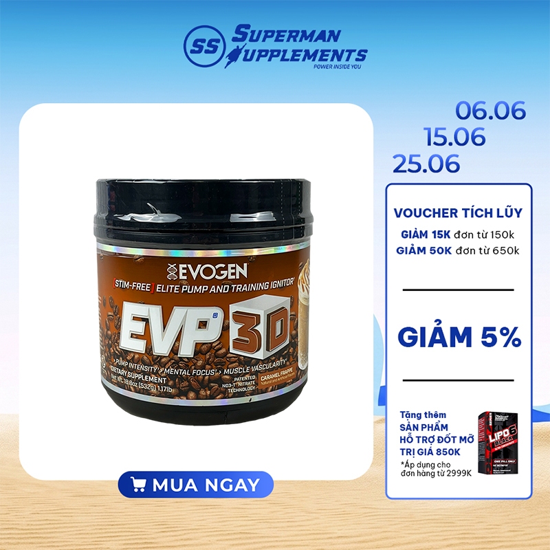 Thực phẩm bổ sung trước tập EVP-3D