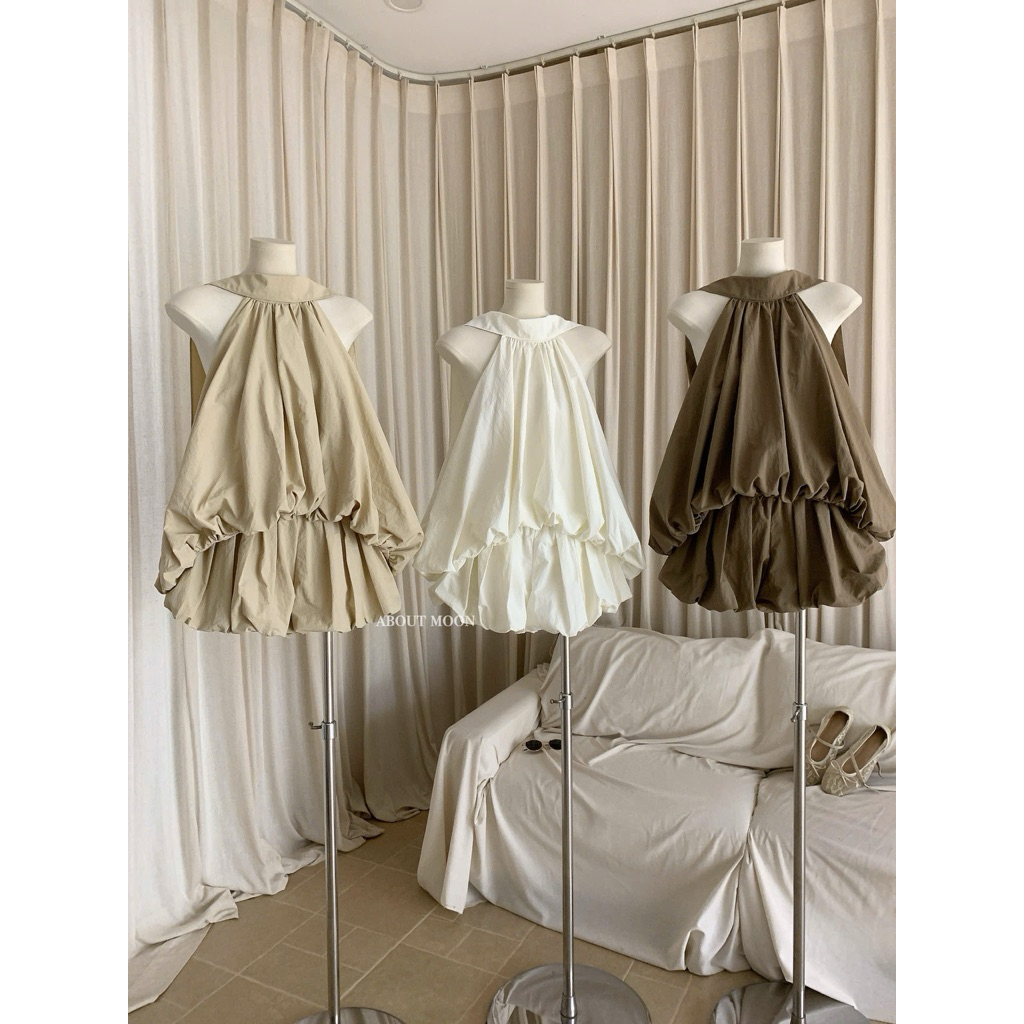 𝐀𝐛𝐨𝐮𝐭 𝐦𝐨𝐨𝐧| SET ÁO VẨY ĐUÔI CỔ YẾM