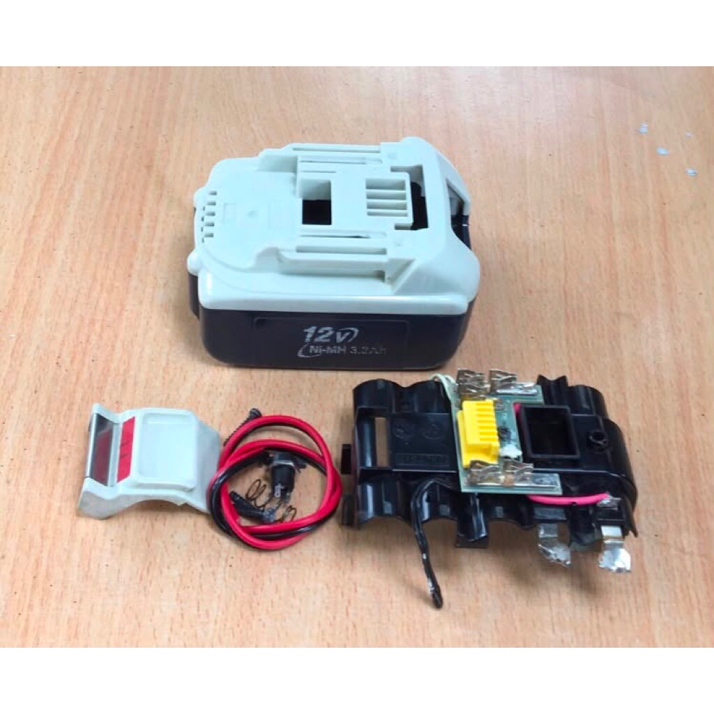 Vỏ Pin Makita 12V - Vỏ Pin Makita Trượt 12V- Đã vệ sinh- Sơn chống dính