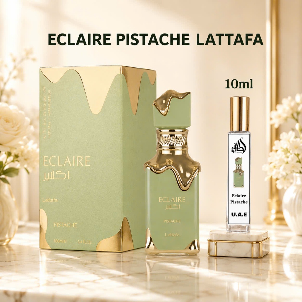 🌻[10mL MINI] _ Nước hoa Lattafa Eclaire Pistache Lattafa EDP ngọt ngào sang trọng 10mL