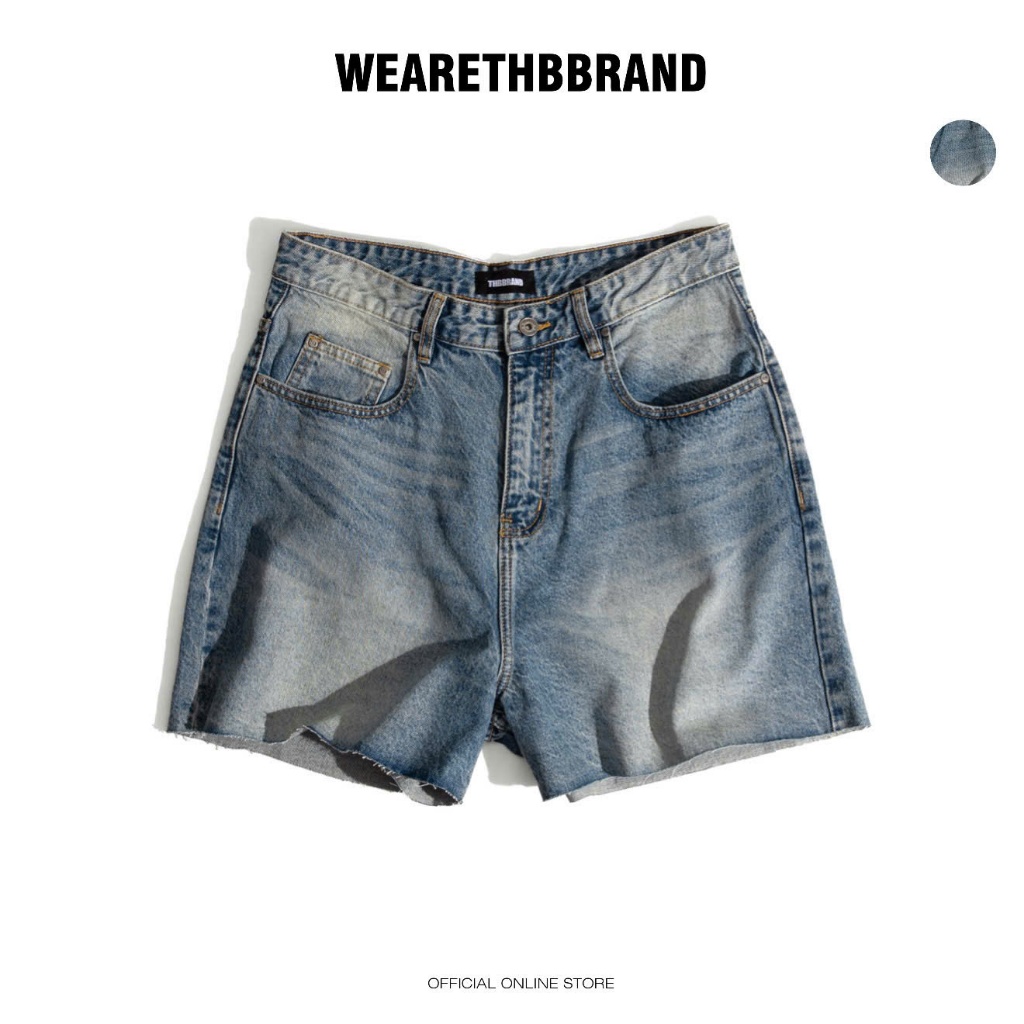 Quần short jeans “THBB CORE JEANS SHORT” - [form trên gối, BLUE] / THBBRAND