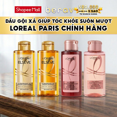 [MINISIZE] Dầu gội, Dầu xả ngăn ngừa & giảm gãy rụng tóc, giúp tóc chắc khỏe LOreal Paris Elseve Full Resist 80ml