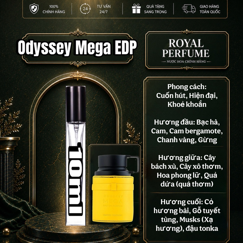 10ml Odyssey Mega - EDP | Royal Perfume