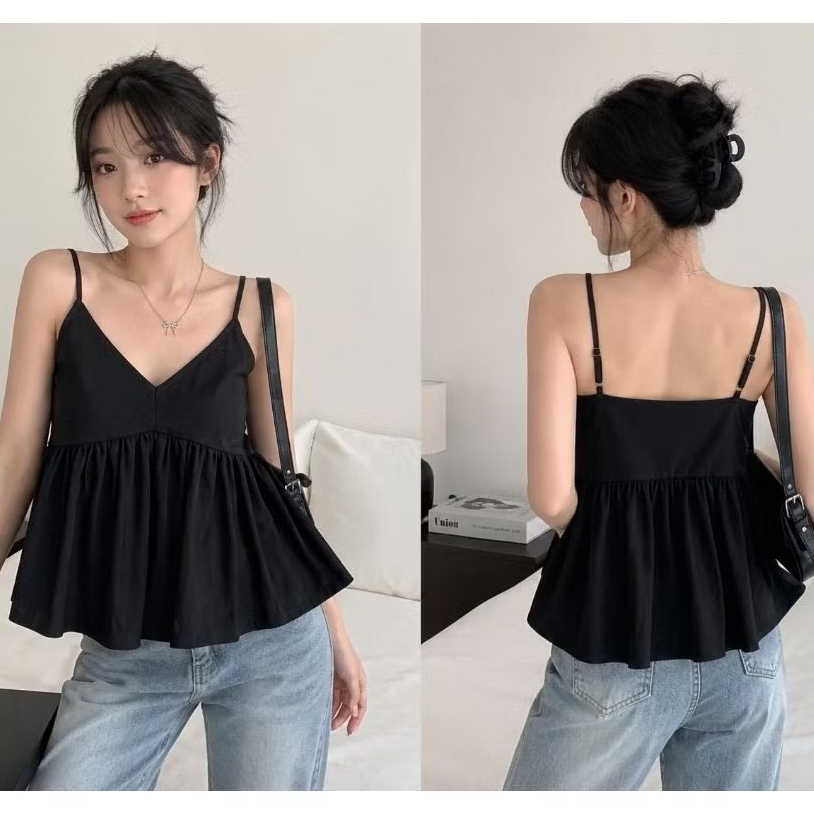 ÁO DÂY BABYDOLL COTTON XƯỢC NỮ TÍNH  [A1925]