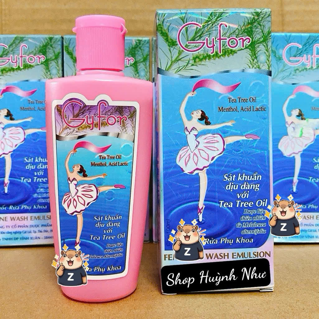[CHÍNH HÃNG][100ml]Dung dịch rửa phụ khoa Gyfor hỗ trợ vệ sinh phụ nữ hằng ngày,,,,