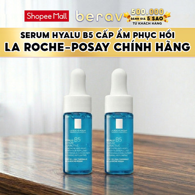 [MINISIZE] Combo 2 Serum Dưỡng chất La Roche-Posay Hyalu B5 dưỡng ẩm, phục hồi & mờ nếp nhăn 10ml x 2 - Mẫu Mới Ko Hộp