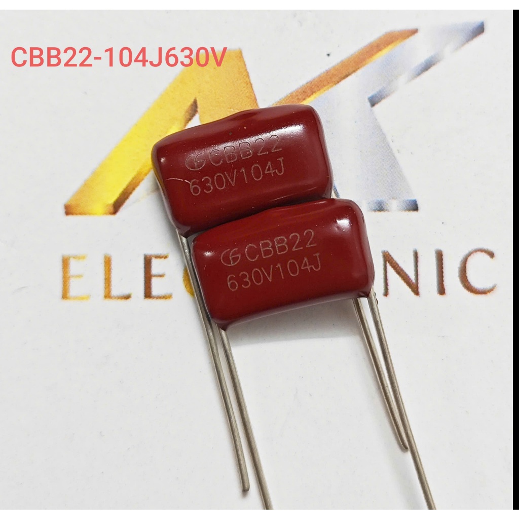 (Combo 10 con) Tụ CBB22 104J 630V 104J630V 630V104J 1.0uF khoảng cách chân 15mm