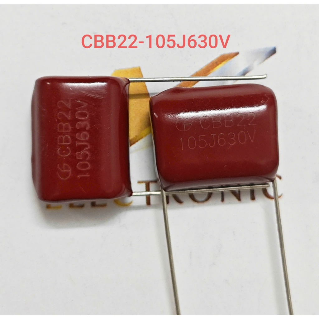 (Combo 5 con) Tụ CBB22 105J 630V 105J630V 630V105J 1.0uF khoảng cách chân 20mm