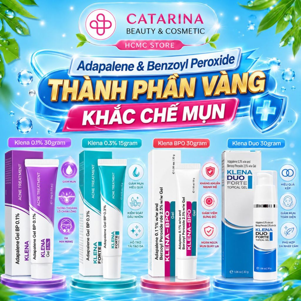 Klena Forte | Klena Duo 30gram | Klena BPO 30gram | Kem bôi giảm mụn trứng cá, mụn ẩn, thâm mụn