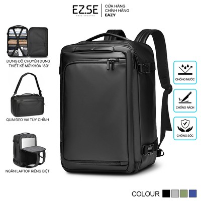 Balo du lịch cao cấp đựng laptop chống sốc chống nước EAZY BLA15 , Balo laptop , Balo đựng quần áo