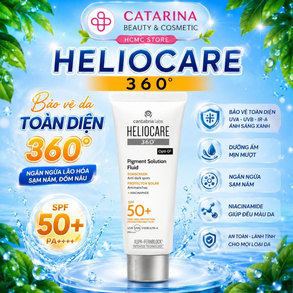 Kem chống nắng Heliocare Pigment Solution Fluid SPF50+ 50ml