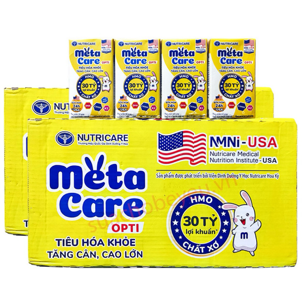 THÙNG SỮA BỘT PHA SẴN METACARE 180ML ECO/OPTI