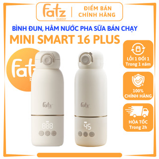 Bình đun và hâm nước pha sữa di động FATZ BABY Mini Smart 16 Plus FB3808BN, đun sôi, giữ ấm 35-85 độ