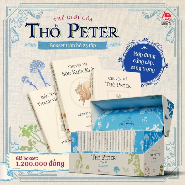 [Boxset Cao Cấp] Trọn Bộ 23 Cuốn "Thế Giới Của Thỏ Peter" - Tác giả Beatrix Potter - NXB Kim Đồng