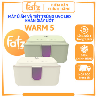 Máy ủ ấm và tiệt trùng UVC-LED khăn giấy ướt cho bé Fatz Baby Warm 5 FB7300MX, 3 cấp độ làm ấm