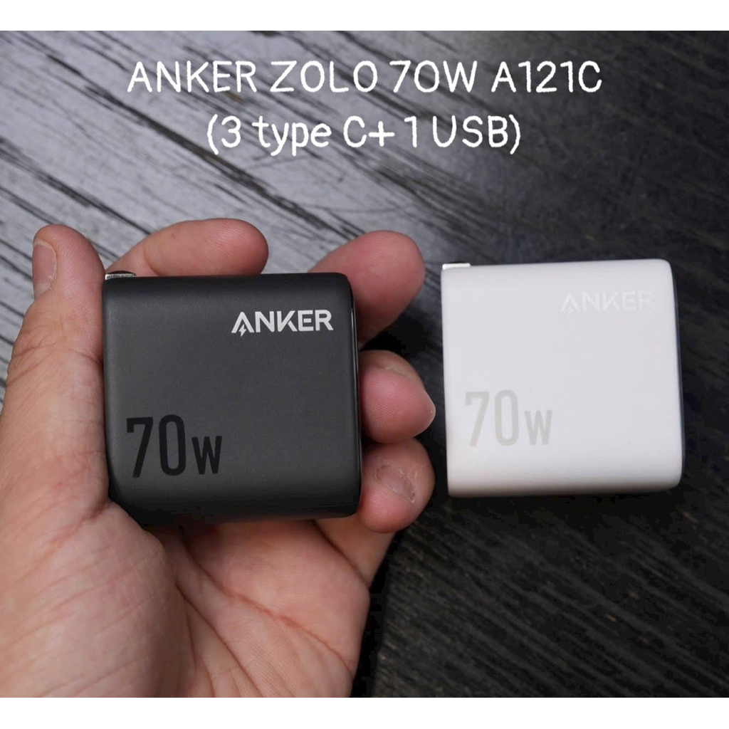 Củ sạc Anker ZOLO A121C 70W (3 cổng Type C+ 1 cổng USB)