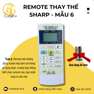 (Chọn mẫu) Remote điều khiển điều hoà Sharp - Remote máy lạnh Sharp - Remote điều hoà Sharp