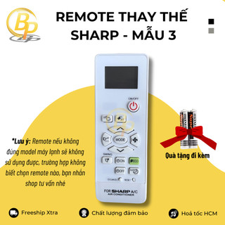 (Chọn mẫu) Remote điều khiển điều hoà Sharp - Remote máy lạnh Sharp - Remote điều hoà Sharp