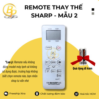 (Chọn mẫu) Remote điều khiển điều hoà Sharp - Remote máy lạnh Sharp - Remote điều hoà Sharp