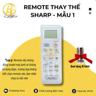 (Chọn mẫu) Remote điều khiển điều hoà Sharp - Remote máy lạnh Sharp - Remote điều hoà Sharp