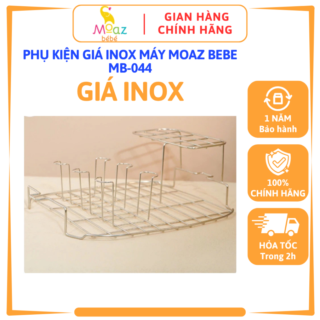 GIÁ ĐỠ INOX Phụ kiện Moaz Bebe máy úp bình Moaz BéBé MB044 Plus