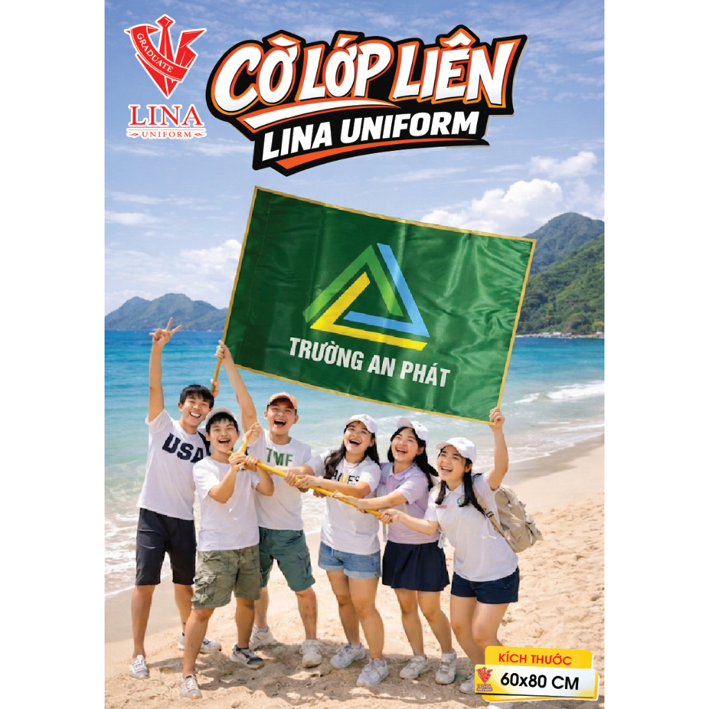 Cờ lớp in theo yêu cầu, đặt in cờ công ty, cờ clb, băng rôn backdrop