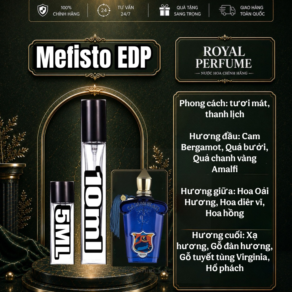 5/10ml XJ Mefisto EDP - Nước Hoa Nam | Royal Perfume