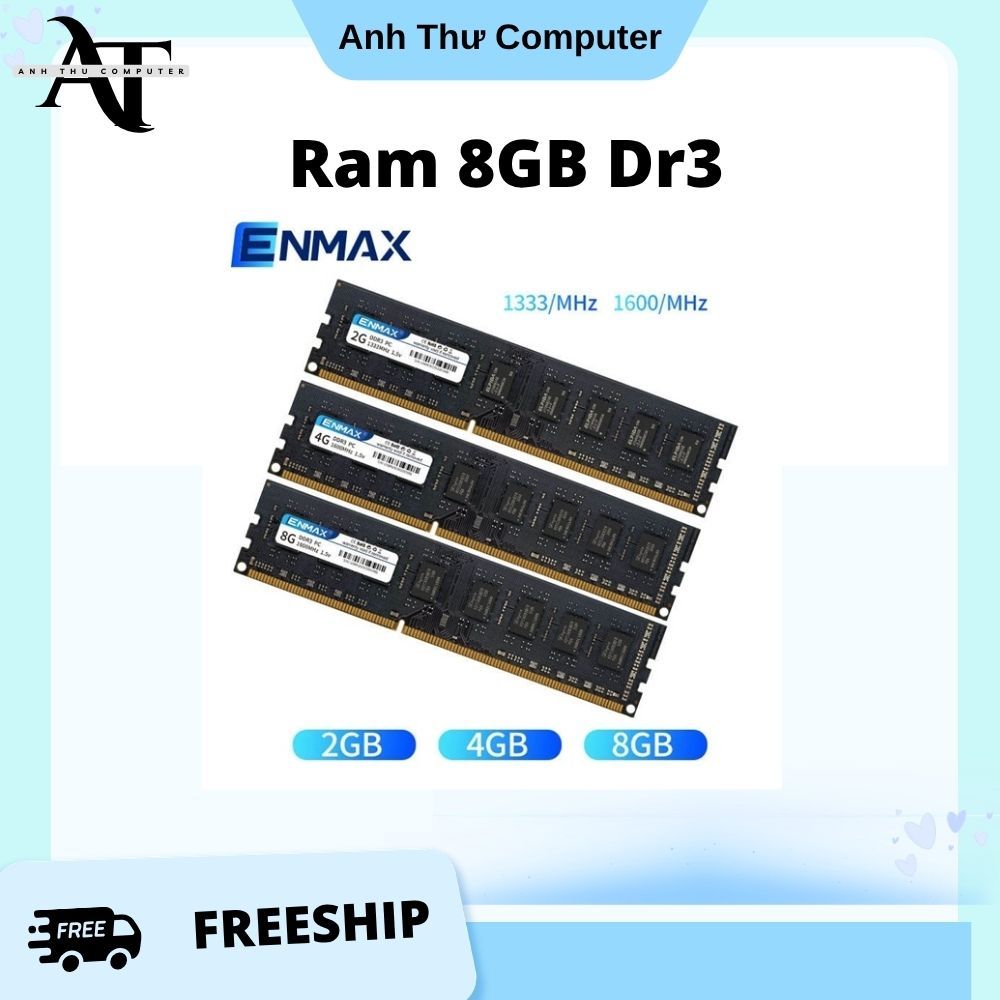 Ram 8GB Dr3 Bus 1600 Cũ Các Hãng