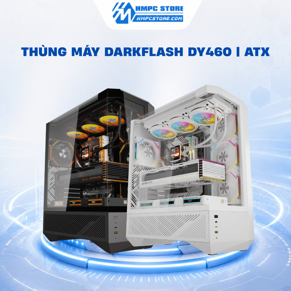 Case - Thùng máy DARKFLASH DY460 | ATX, Bảo hành 12 tháng
