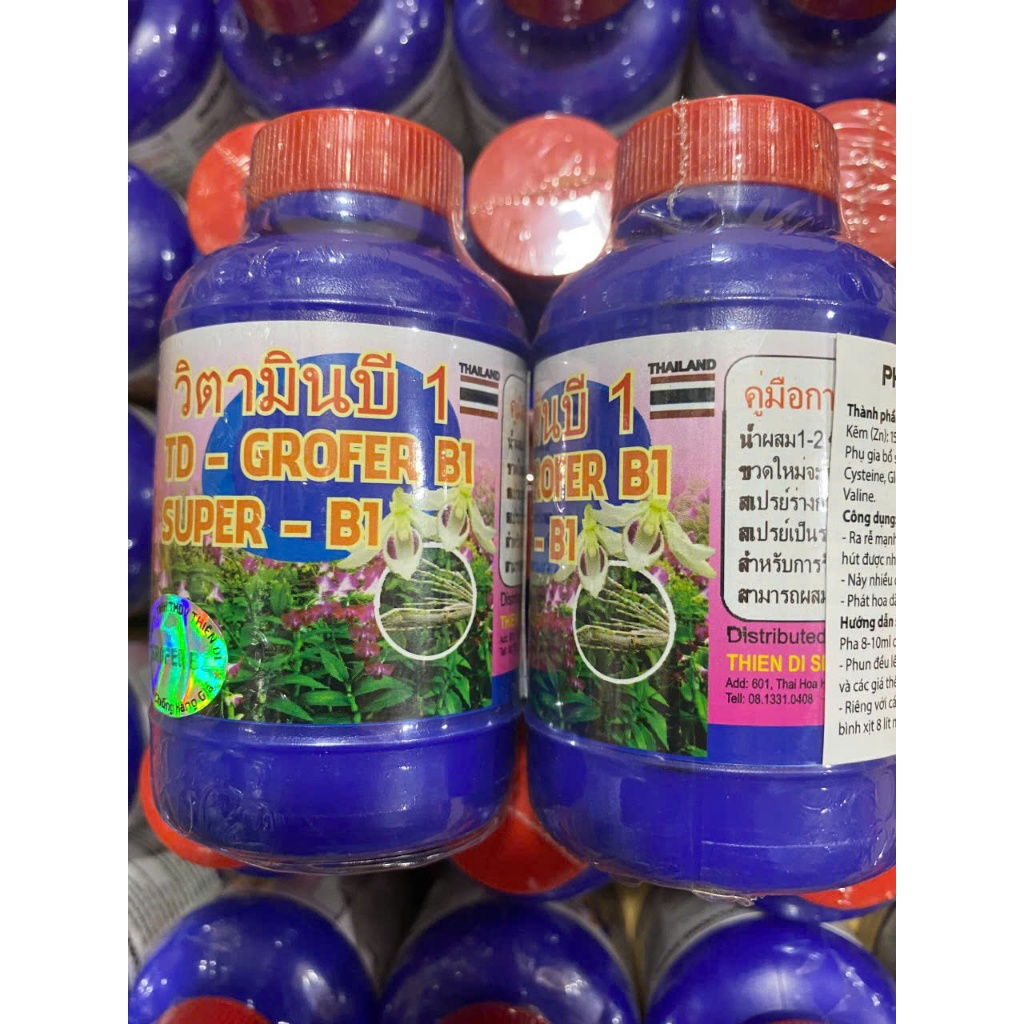 Phân kích rễ Vitamin B1 - 100ml, Thái Lan, tạo mầm, rễ khoẻ, sai hoa, Grofer Vitamin B1 Thái Lan