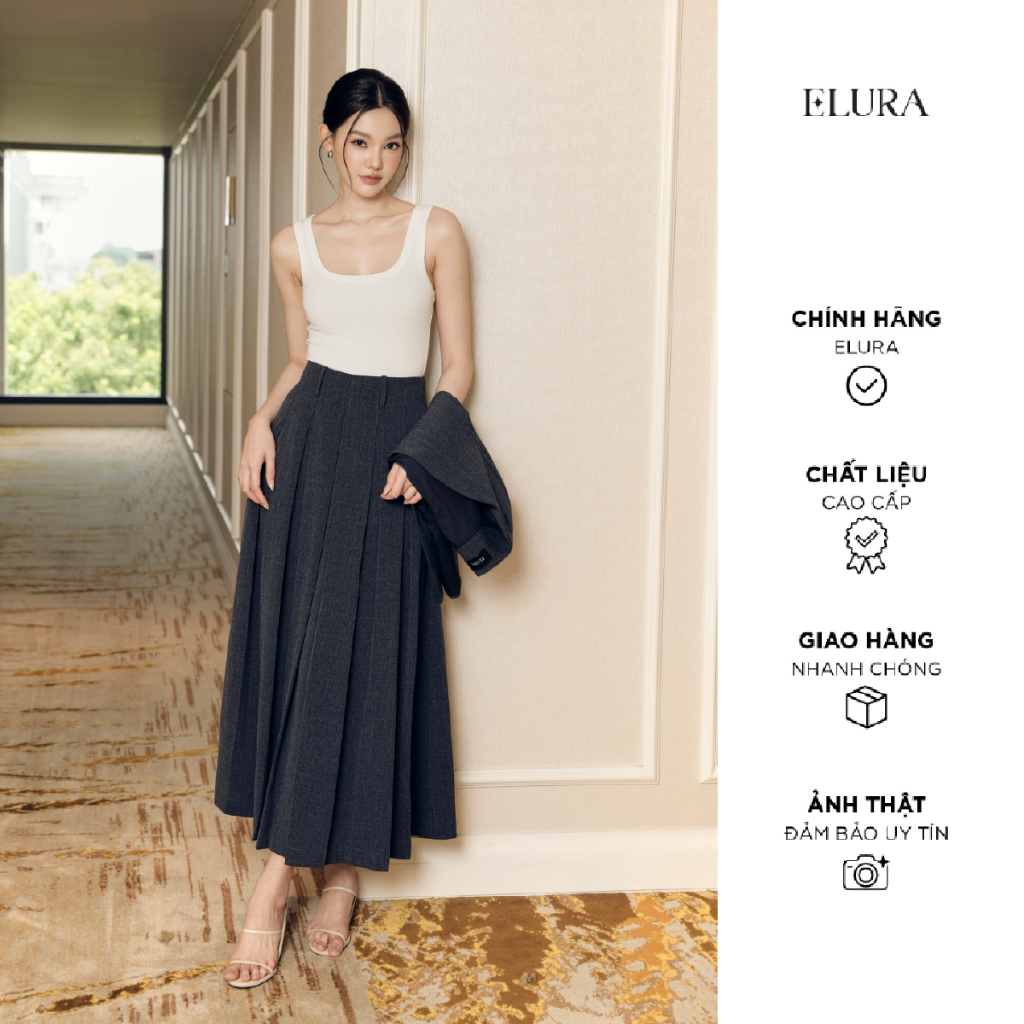 Áo Thun Ba Lỗ Trắng ELURA  Dáng Ôm, Áo Thun Ba Lỗ Nữ Cotton Co Giãn Thoáng Mát | A0074
