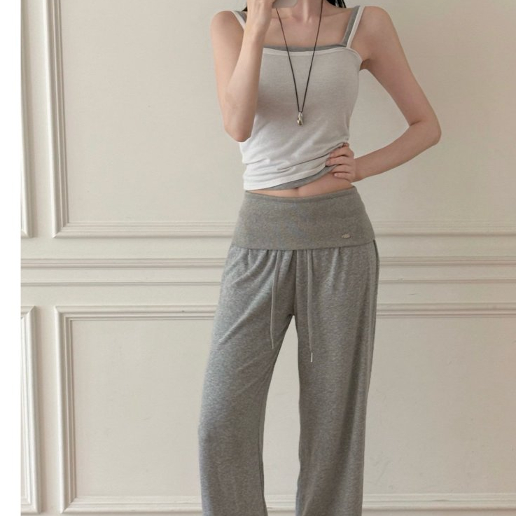 Quần Suông Dáng Rũ Cạp Bản To Modlobe Mori Lounge Pants Hàn Quốc