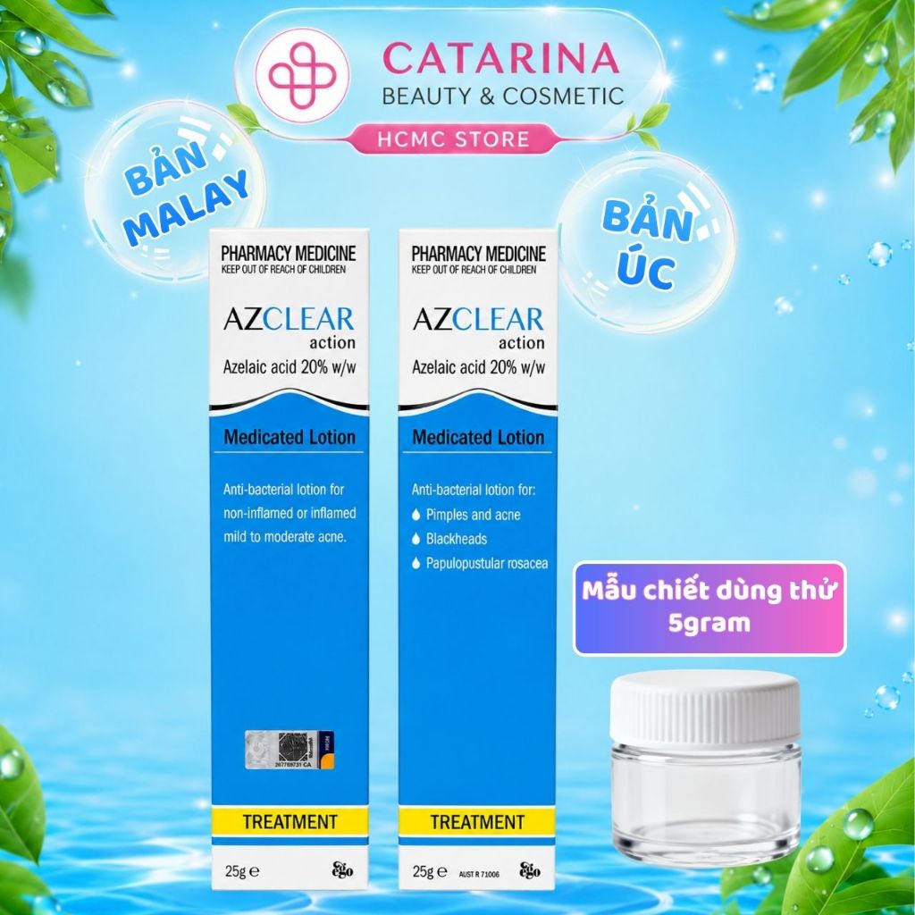 Azclear 20% 25gram | Kem dưỡng hỗ trợ giảm mụn giảm thâm