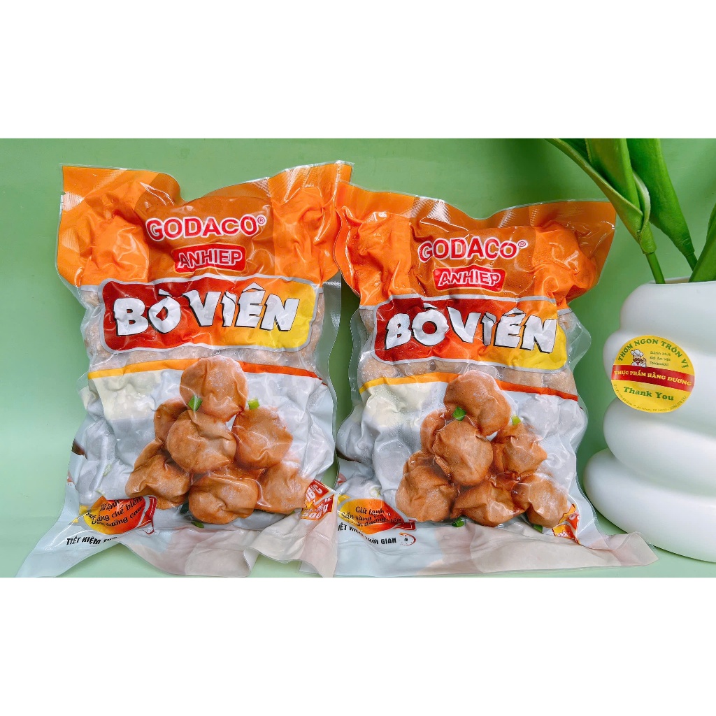 1Kg Bò Viên Chiên, thả lẩu siêu ngon(gồm 2 gói 500g)