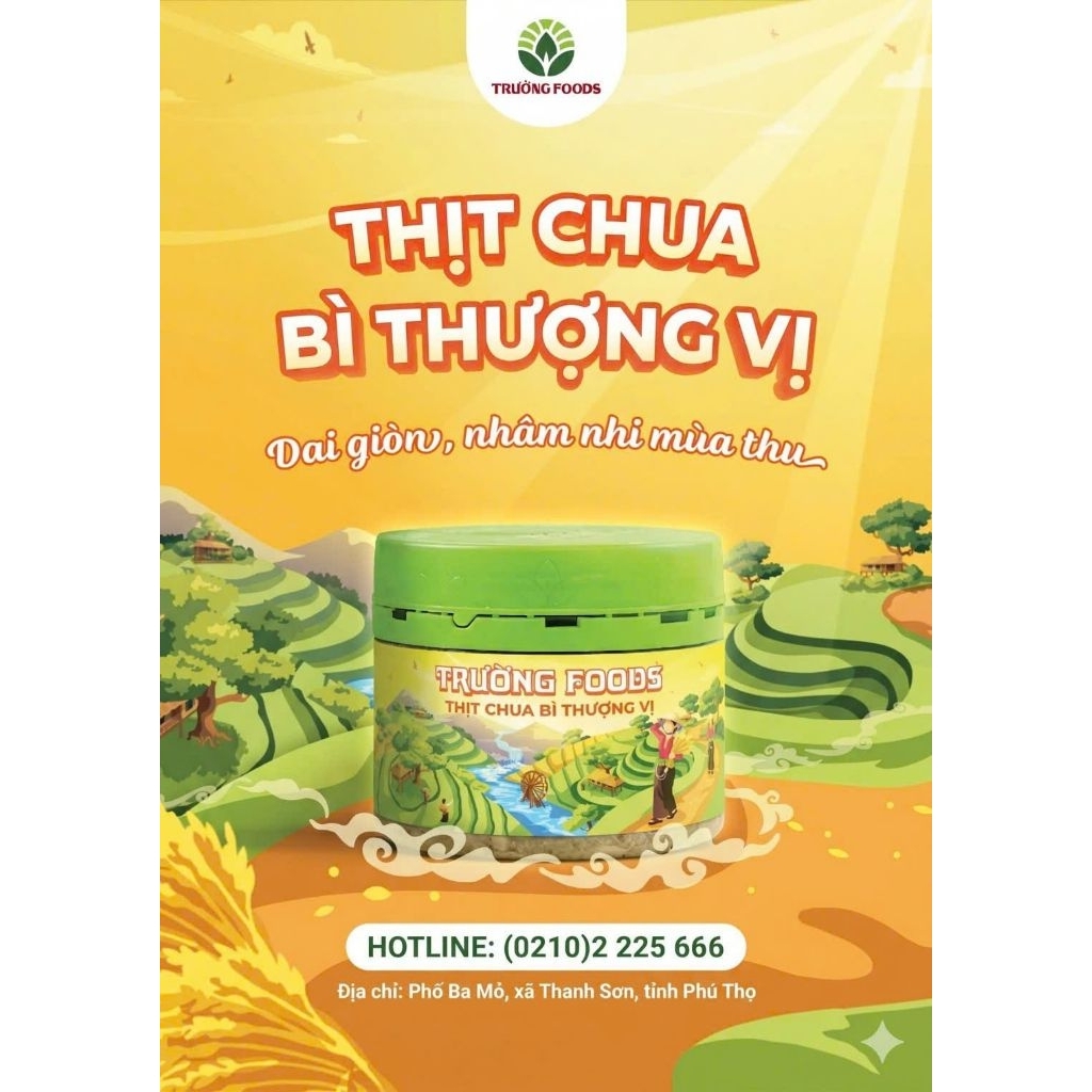 (Chính hãng) Thịt chua Trường Foods (Bì Sần Sật)
