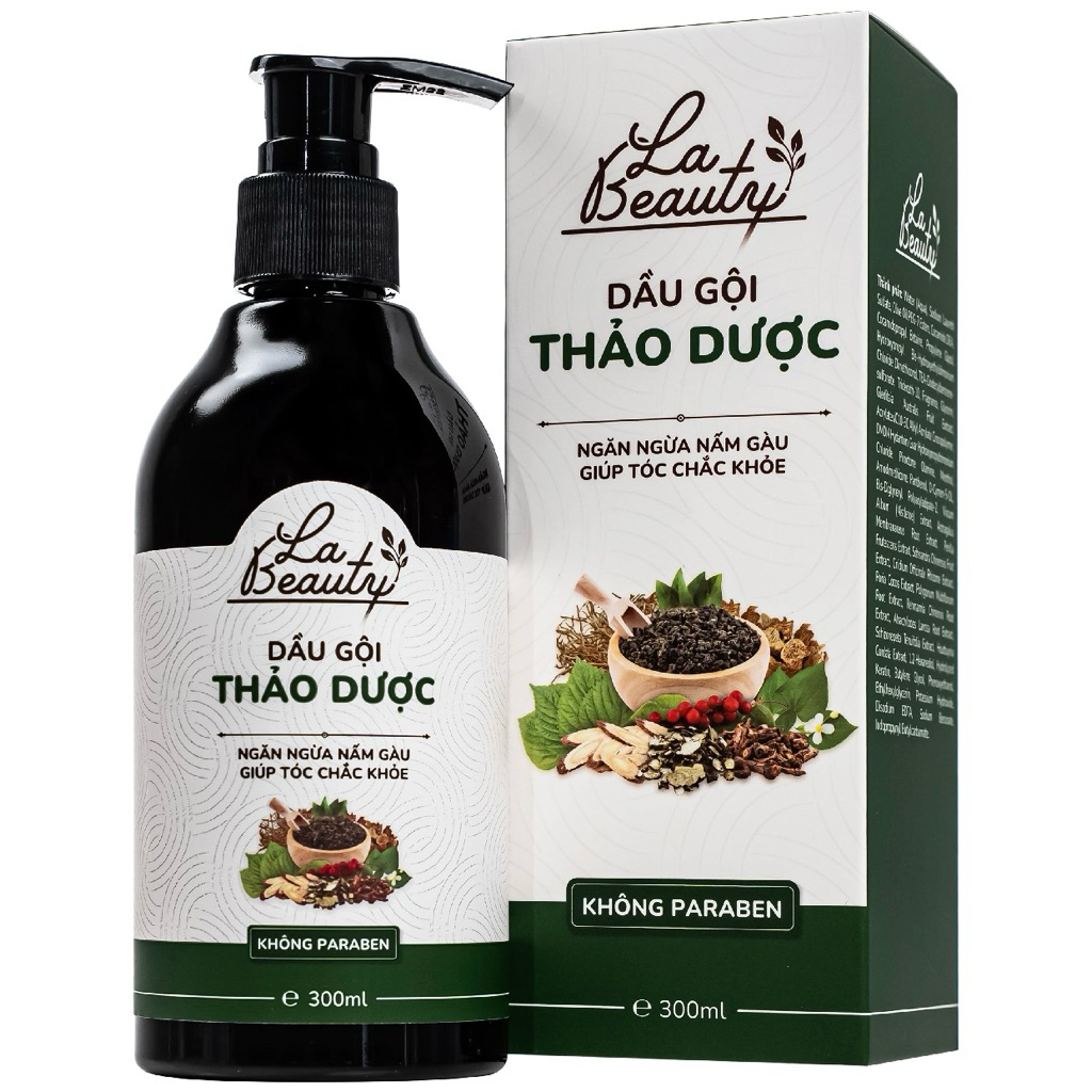 [CHÍNH HÃNG]Dầu gội Thảo Dược La Beauty dưỡng tóc suôn mượt, phục hồi tóc chuyên sâu (300ml)