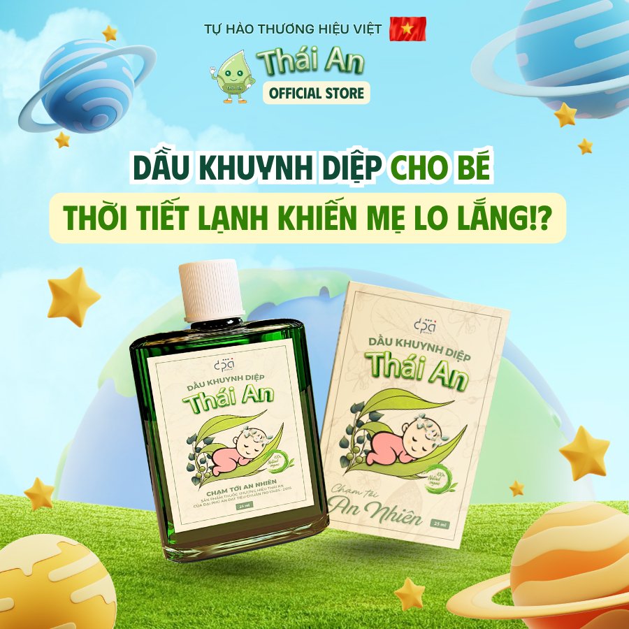 Dầu Khuynh Diệp Cho Bé Thái An Hương Phấn Thơm Dịu Nhẹ 25ml