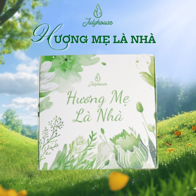 [QUÀ TẶNG MẸ] Box Quà “Hương Mẹ Là Nhà” Julyhouse 350g – Quà tặng ý nghĩa từ tinh dầu thiên nhiên thư giãn