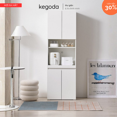 Tủ Bếp Đa Năng KGD112 KEGODA Tích Hợp Khay Kéo Nồi Chiên Không Dầu, Kệ Gia Vị - Thiết Kế Tối Giản
