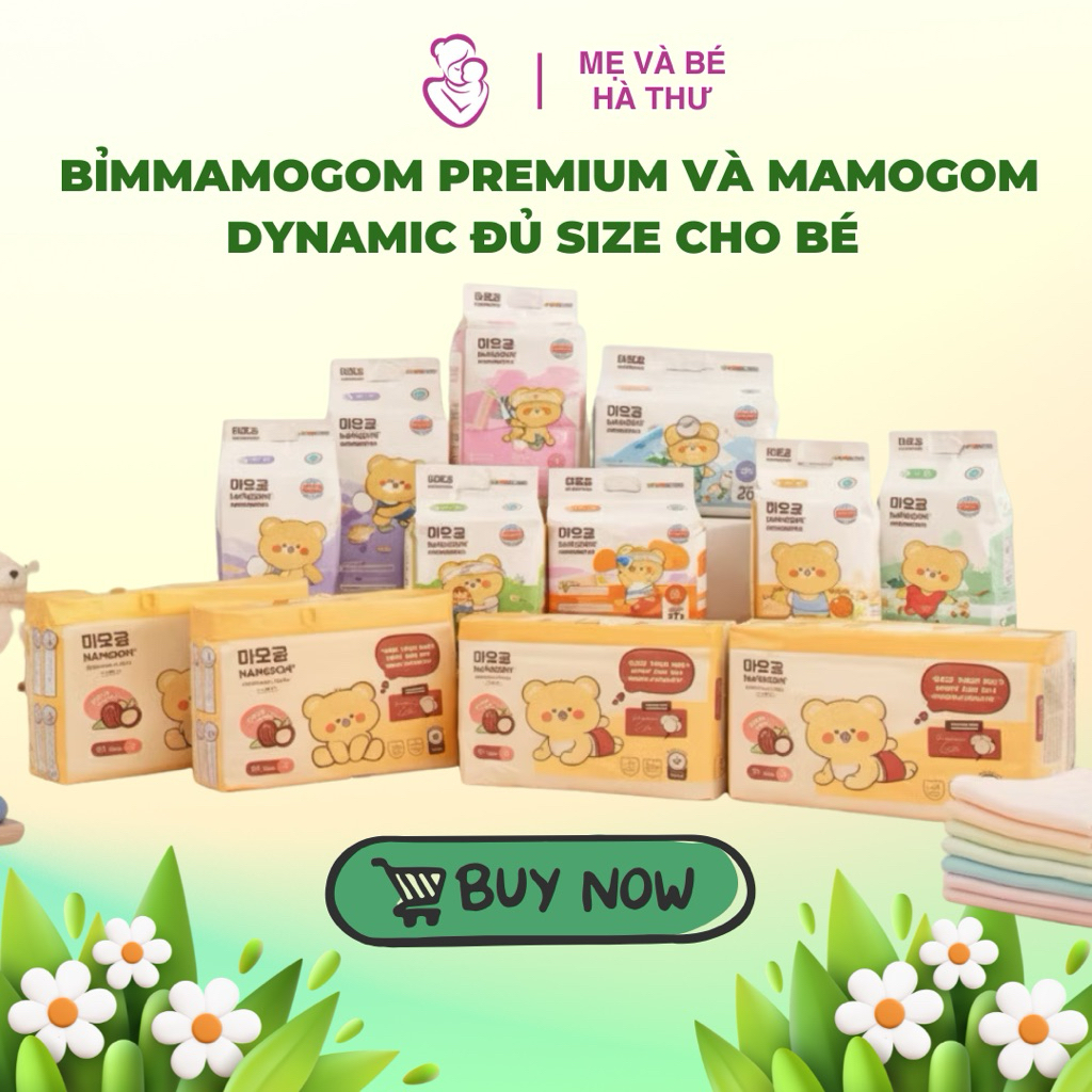 Bịch bỉm Mamogom Premium và Mamogom Dynamic đủ size S/M/L/XL/XXL