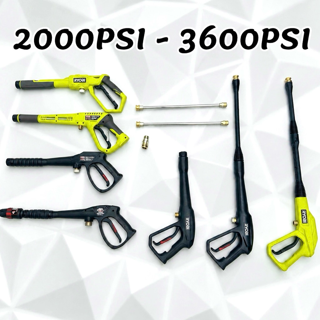 SÚNG XỊT CAO ÁP RYOBI CHÍNH HÃNG - 2000PSI / 3300PSI / 3600PSI - NHIỀU PHÂN LOẠI DỄ LỰA CHỌN