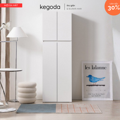 Tủ Bếp Đa Năng KGD113 Cánh Kín - Tủ Đựng Đồ Khô Khung Cao Phong Cách Hàn Quốc Minimalist KEGODA