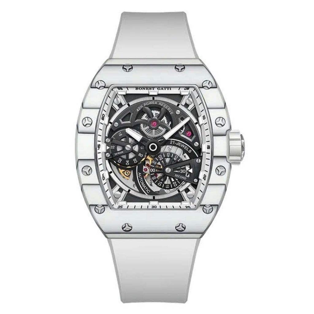 [Chính Hãng 100%] Đồng Hồ Nam Bonest Gatti BG9004 (9004) Carbon Fiber Tonneau Automatic Mặt Siz 43mm