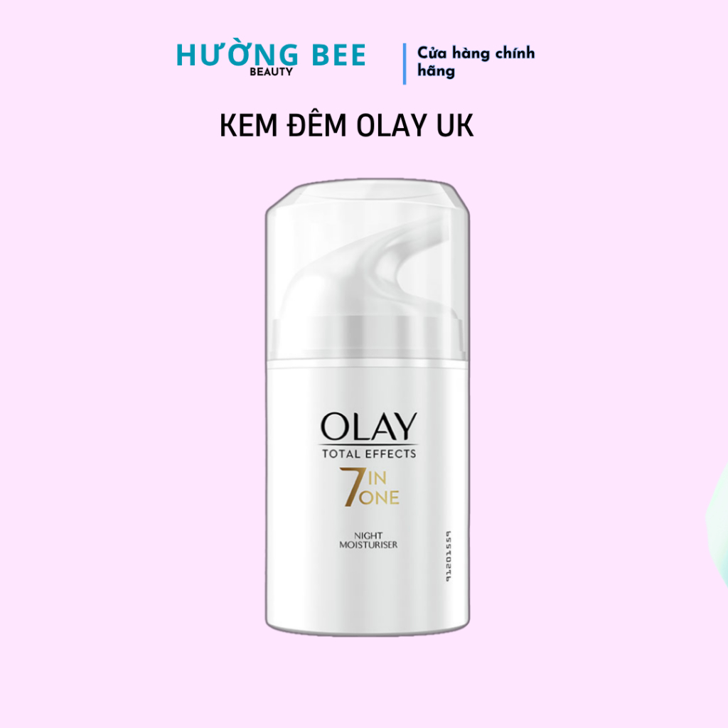 Kem Đêm Olay 7 in 1 Total Effetcs Trắng Da, Mờ Thâm, Đều Màu Da 50ml