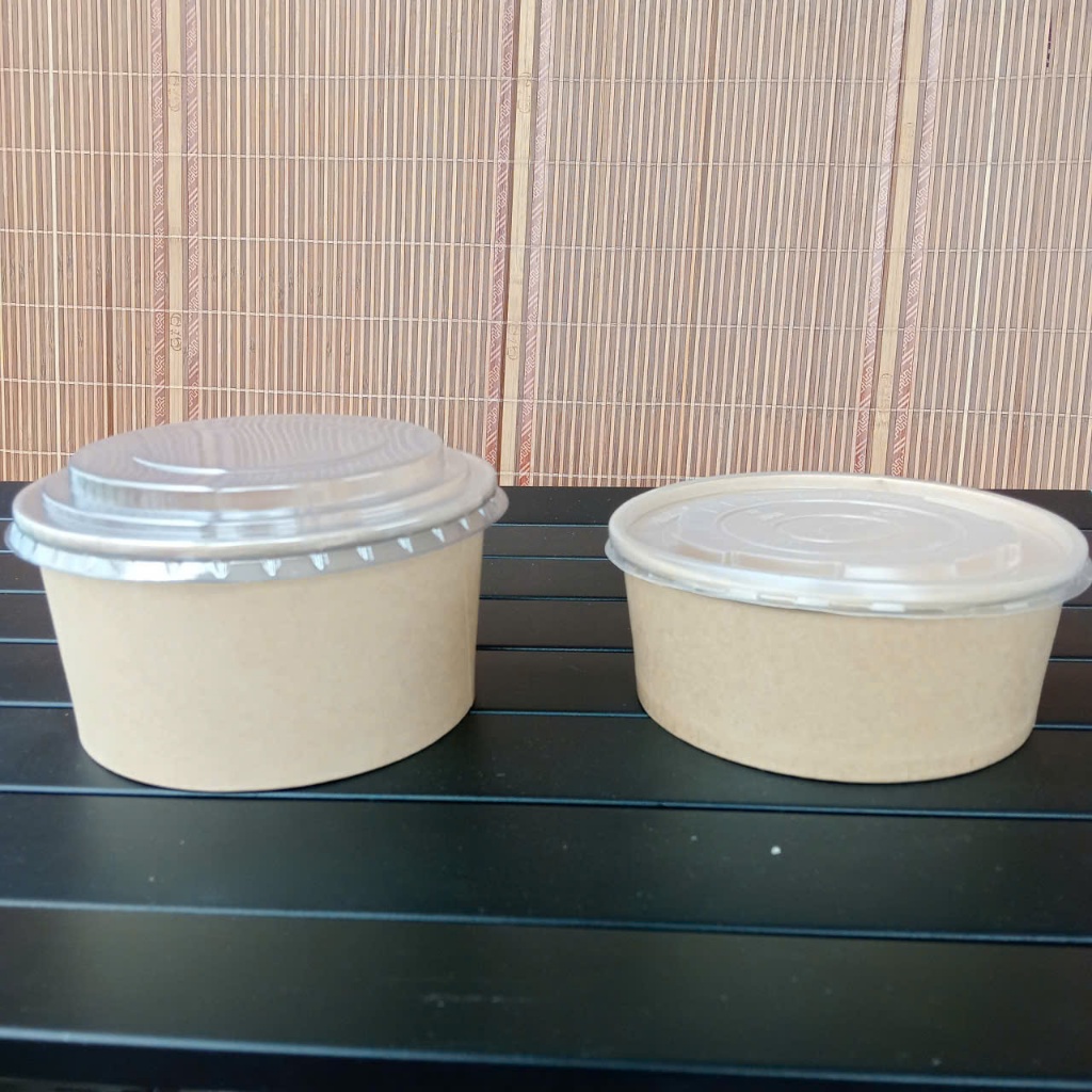 Thùng 500 tô giấy đựng bún, phở, cháo, sup. Có 2 size: 750ML-1000ML